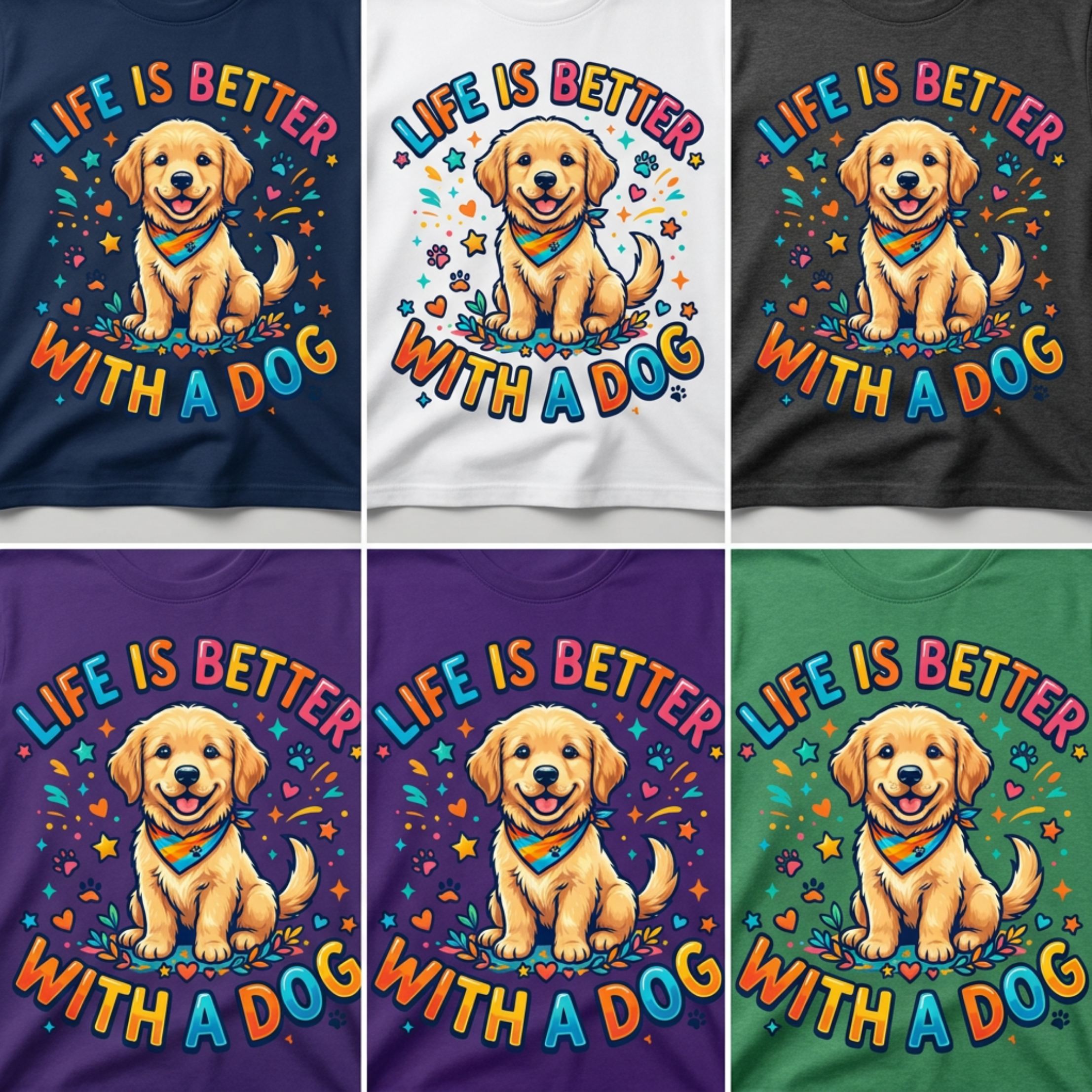 Life Is Better With A Dog T-shirt