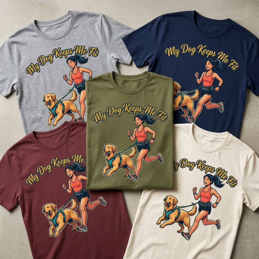 My Dog Keeps Me Fit T-shirt