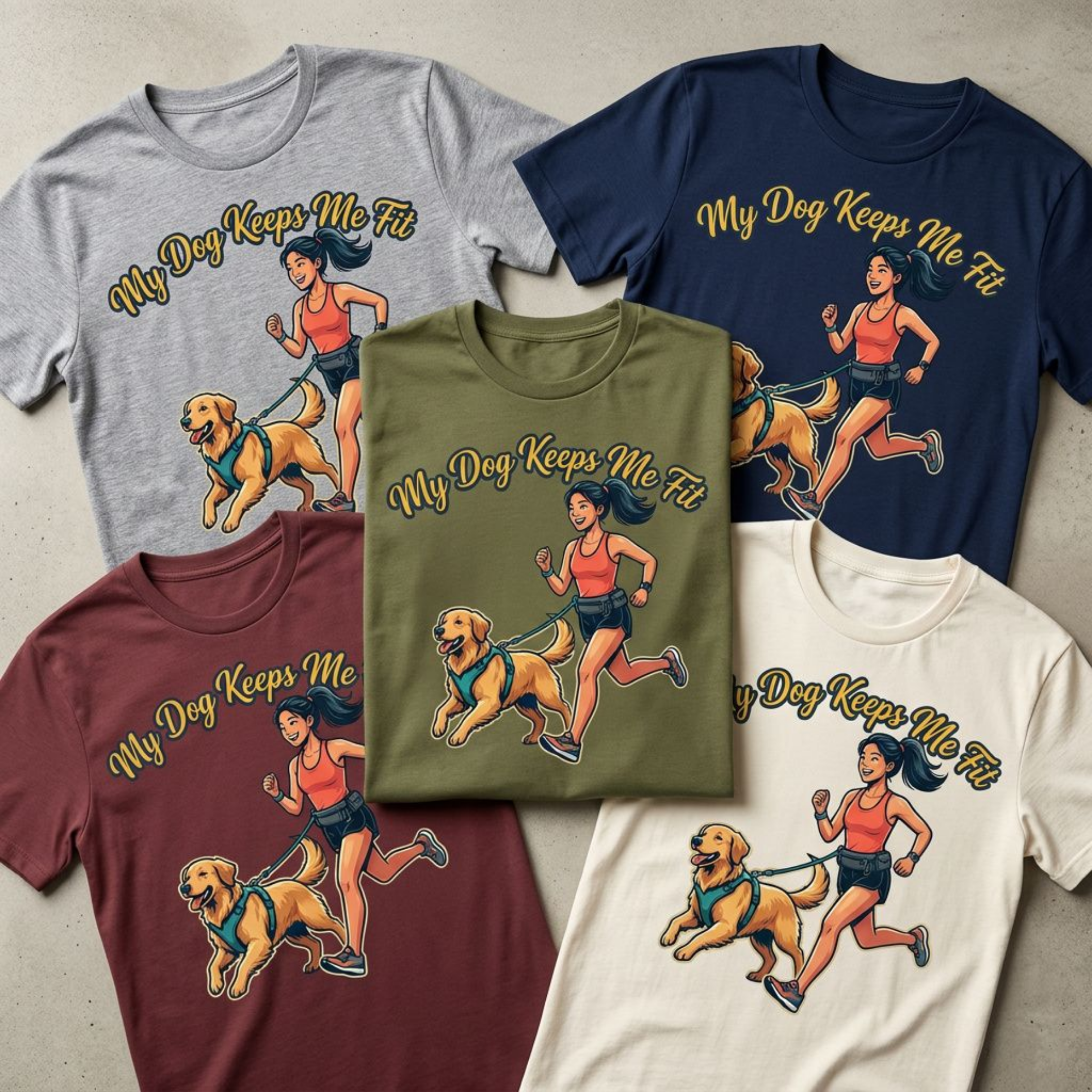 My Dog Keeps Me Fit T-shirt