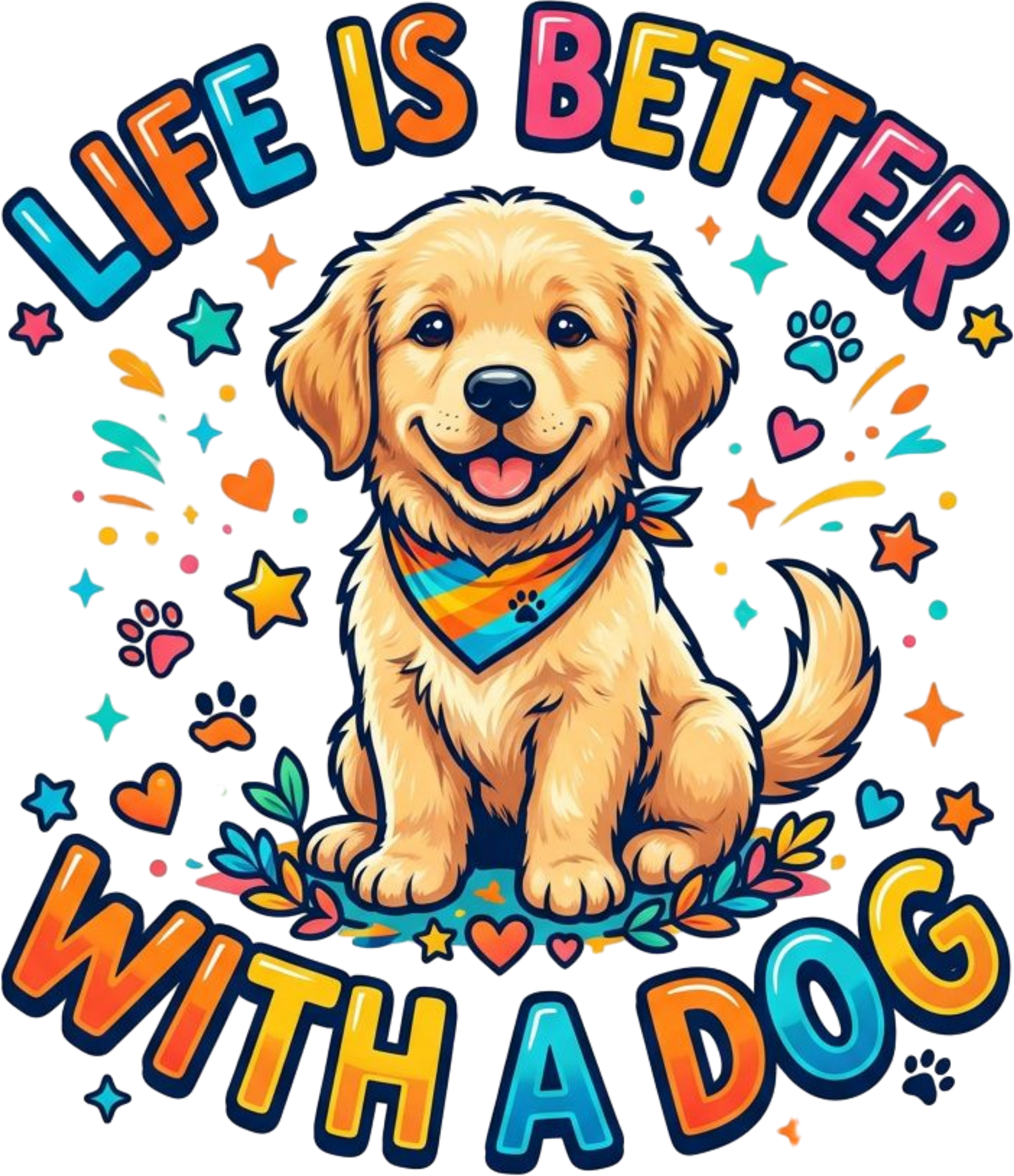 Life Is Better With A Dog T-shirt
